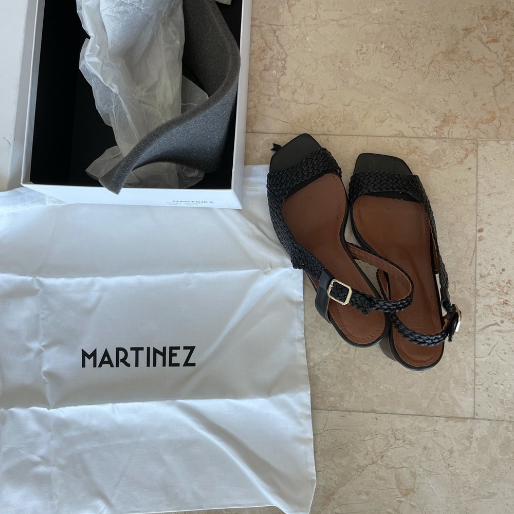 Martinez Black Sandals